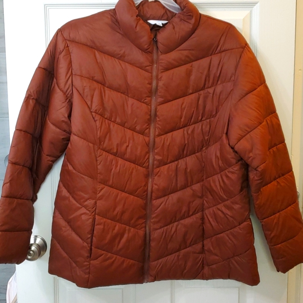 Time n True Woman's Plus Puffer Jacket 1x NWOT